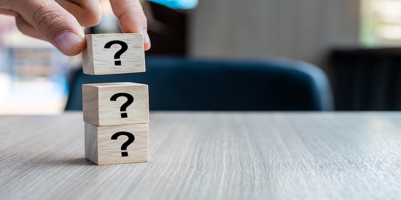question blocks represent which business valuation method